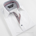 White Body Fit Short Sleeves Casual Shirts